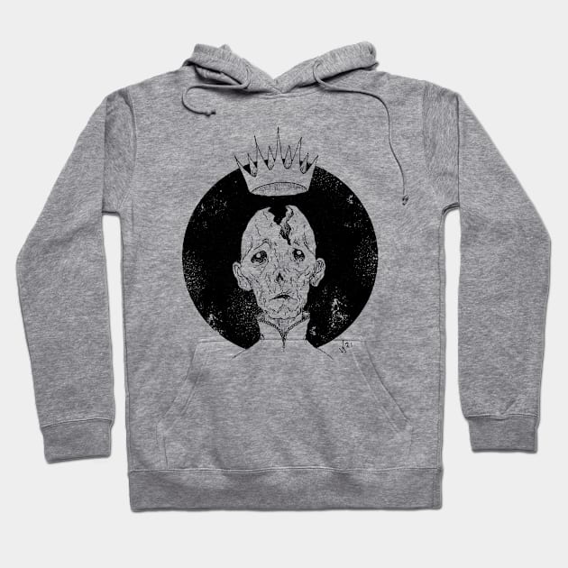 The King (Black print) Hoodie by Bloody Savage